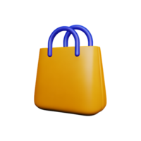 bag 3d rendering icon illustration png