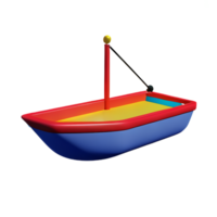 barco 3d representación icono ilustración png