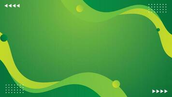 green curve abstract background design vector