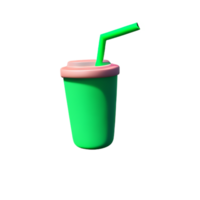 boisson 3d le rendu icône illustration png