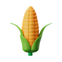 corn 3d rendering icon illustration png