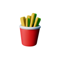 schnell Essen 3d Rendern Symbol Illustration png