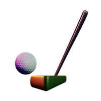 golfe 3d Renderização ícone ilustração png