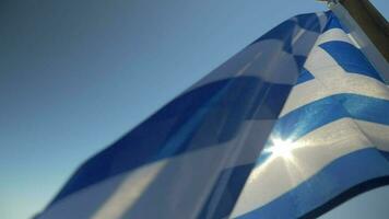 bandiera nazionale della grecia video