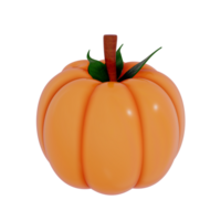 Autumn pumpkin 3d on transparent background png