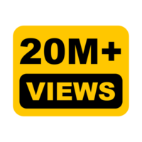 20M, 20M Views, 20M Views Png