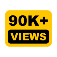 90k, 90k Views, 90k Views Png