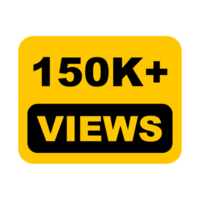 150k, 150k Views, 150k Views Png