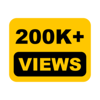 200k, 200k Views, 200k Views Png