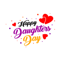 gelukkig dochters dag, gelukkig dochters dag PNG