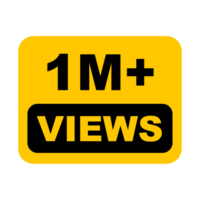 1 m, 1m vues, 1m vues png