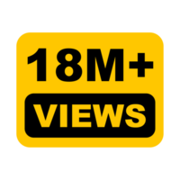 18M, 18M Views, 18M Views Png