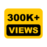 300k, 300k Views, 300k Views Png