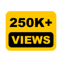 250k, 250k Views, 250k Views Png