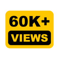 60k, 60k Views, 60k Views Png