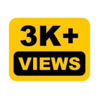 3k, 3k vyer, 3k visningar png