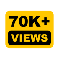 70k, 70k Views, 70k Views Png