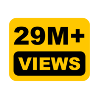 29M, 29M Views, 29M Views Png