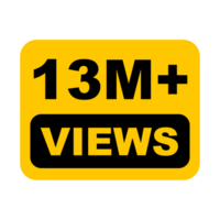 13M, 13M Views, 13M Views Png