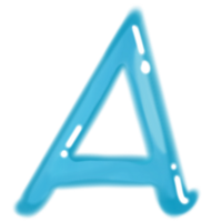 Colourful letters with a transparent background png