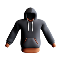 sweat à capuche 3d le rendu icône illustration png