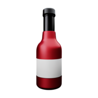 vino 3d interpretazione icona illustrazione png