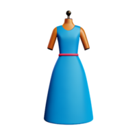 dress 3d rendering icon illustration png