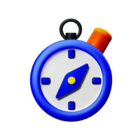 compass 3d rendering icon illustration png