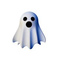 ghost 3d rendering icon illustration png