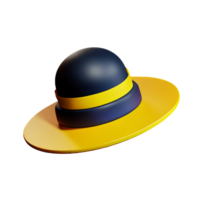 hatt 3d tolkning ikon illustration png