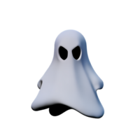 ghost 3d rendering icon illustration png