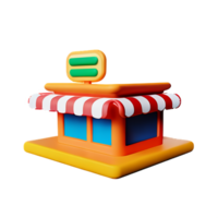 Restaurant 3d Rendern Symbol Illustration png