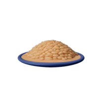 rice 3d rendering icon illustration png