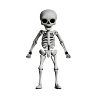 skeleton 3d rendering icon illustration png