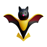 bat 3d rendering icon illustration png