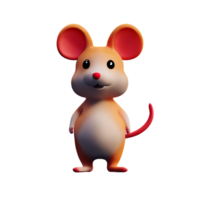 mouse 3d rendering icon illustration png