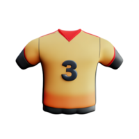 jersey 3d rendering icon illustration png