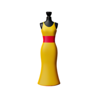 dress 3d rendering icon illustration png