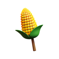 corn 3d rendering icon illustration png