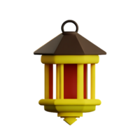 lantaarn 3d renderen icoon illustratie png