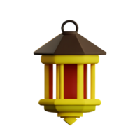 lykta 3d tolkning ikon illustration png