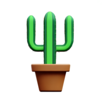 Kaktus 3d Rendern Symbol Illustration png
