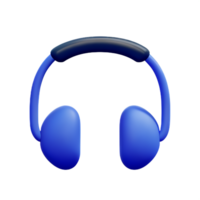 headphones 3d rendering icon illustration png