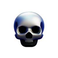 skull 3d icon illustration png