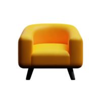 furniture 3d rendering icon illustration png