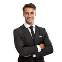 German smiling businessman isolated png