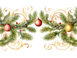 waterverf Kerstmis decoratie png