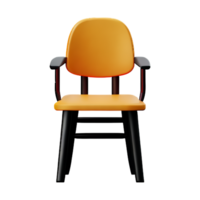 chair 3d rendering icon illustration png