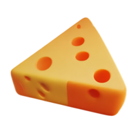 queso 3d representación icono ilustración png