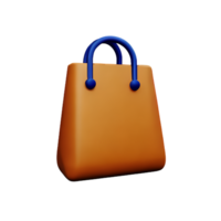 bag 3d rendering icon illustration png